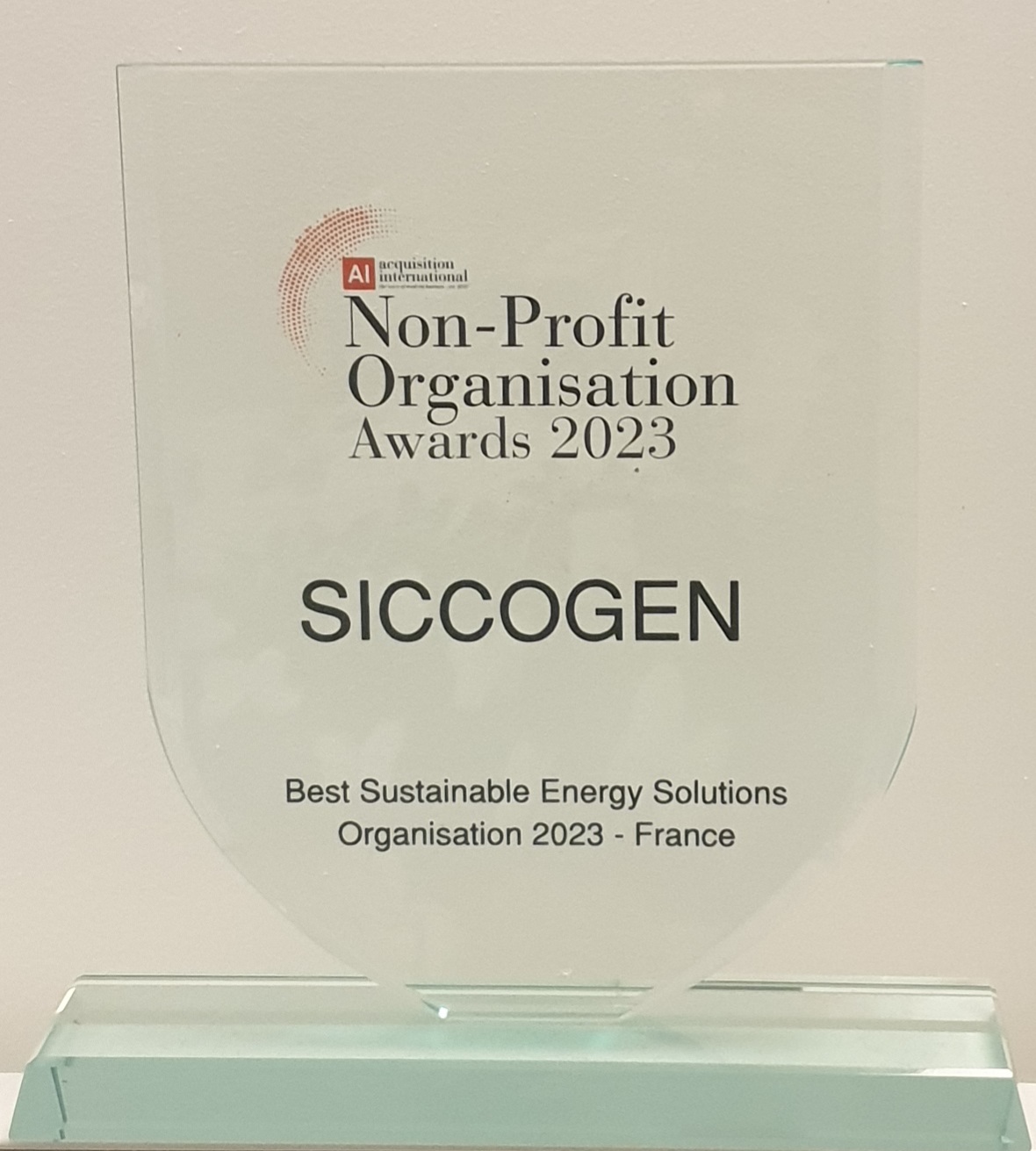 Siccogen Best Sustainable Energy Solutions Organisation 2023 – France -Acquisition International 